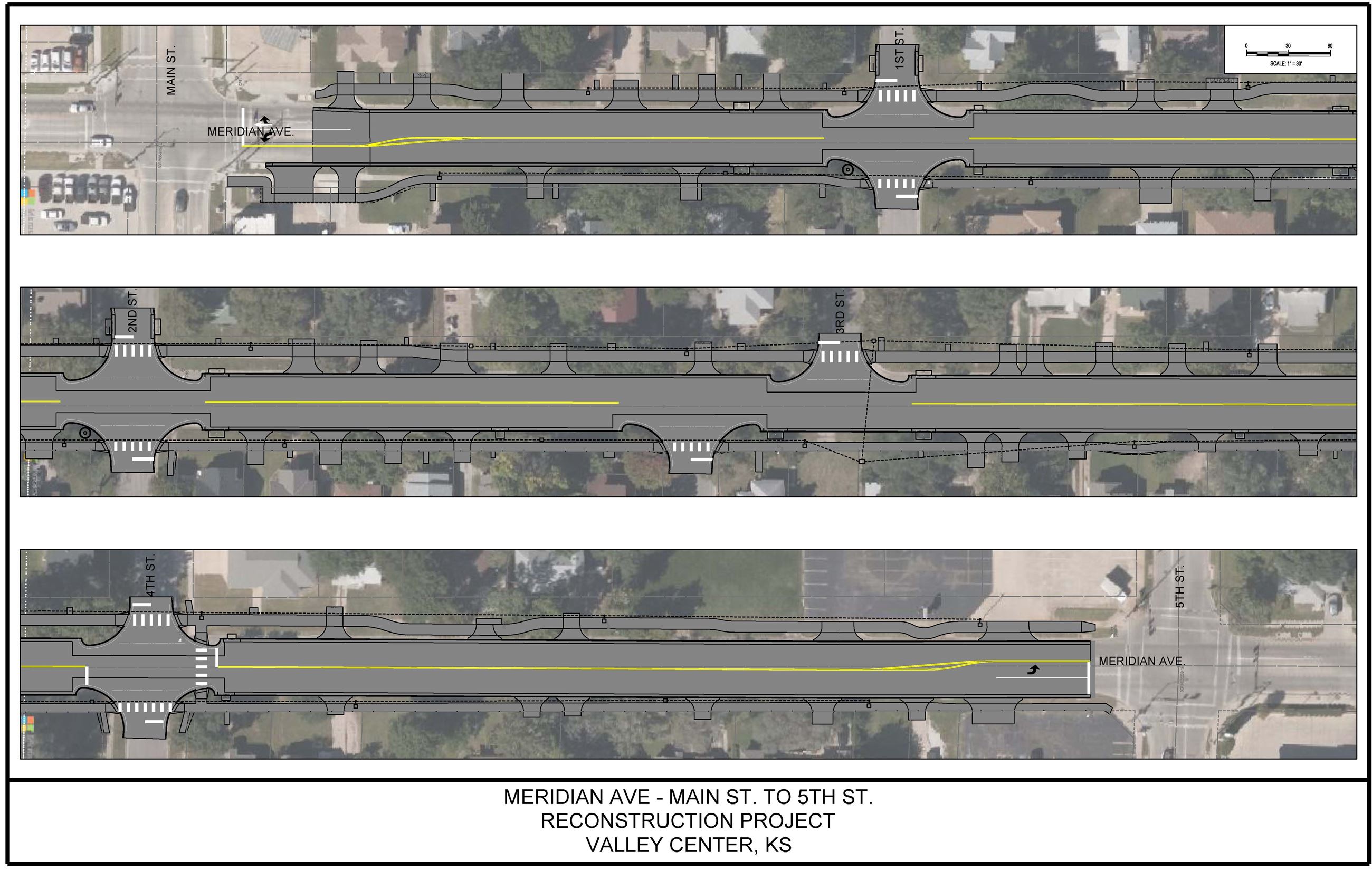 Proposed intersection design of West and East Streets